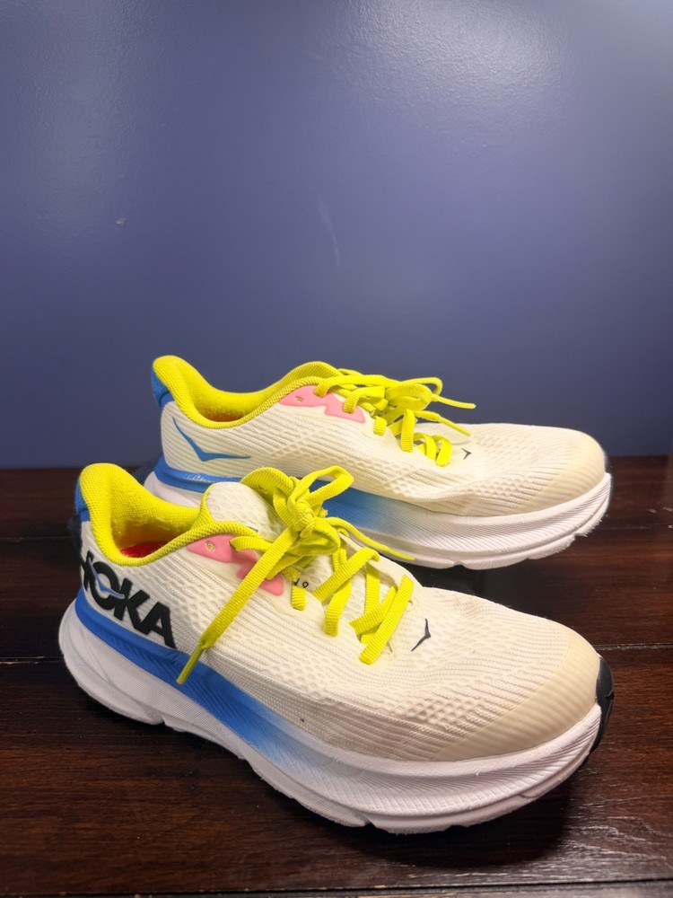 Hoka One One HOKA Clifton 9 Blanc De Blanc Virtual Blue Youth US 4 EU 36.6