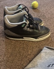 Jordan Air Jordan 3 Mid Top Sneaker DM0967-031 Black Gray Green 6.5Y
