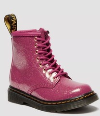 Dr. Martens Kid’s Boots 1460 Fuchsia-Silver-Gold Glitter NIB Size 12