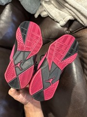 Air Jordan True Flight size 4.5y black/sport fuchsia preowned
