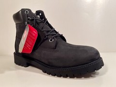 Timberland, Premium 6 In Waterproof Boot, Black Nubuck, Junior’s Size 6.5, 12907