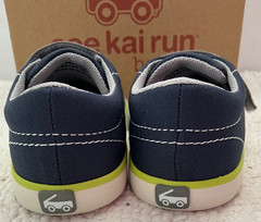 See Kai Run Alex Navy Canvas Hook & Loop Sneaker Unisex Toddler KSN400U230 Sz 9