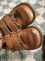 DR MARTENS MADE IN ENGLAND Double Straps Brown Leather Oxford kids size 8 shoes