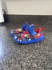 Adidas Marvel Spider-Man Kids Sneakers Blue Red GY9098 Size 10K