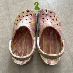 CROCS Classic Glow in the Dark Marbled Clog Multicolor J6 EUR 38-39 NWT