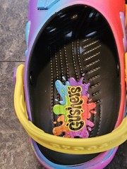 Crocs Gushers Limited Classic Clog J3 Kids Sz 3 Rare Nwt Charms Colorful Bold