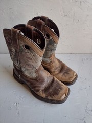 Lil‘ Durango 12 M Saddle Western Desert Camo Brown Boots 8″ Youth Unisex boys