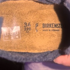 Birkenstock Zermatt HL Kids Felt Slippers – Blue Wool Felt (EU 34 / US 3–3.5)