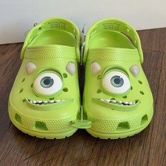Crocs Monsters Inc Mike Wazowski Clogs Youth Big Kids Size J3 Disney Pixar NEW