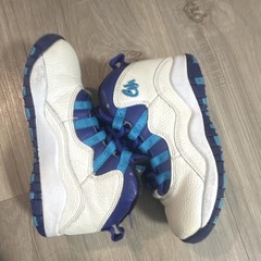 Jordan Air Jordan 10 White Blue Purple High Top Sneakers Kids Unisex 11c