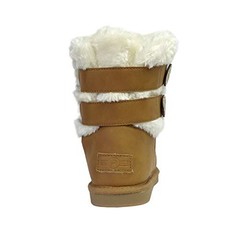 REDVOLUTION New Kids Classic Snow Boots Faux 12 Little Kid Camel (Two Button)