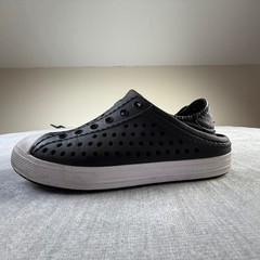 Skechers Kids Black EVA Perforated Slip On Water Shoes Sneakers Size 3