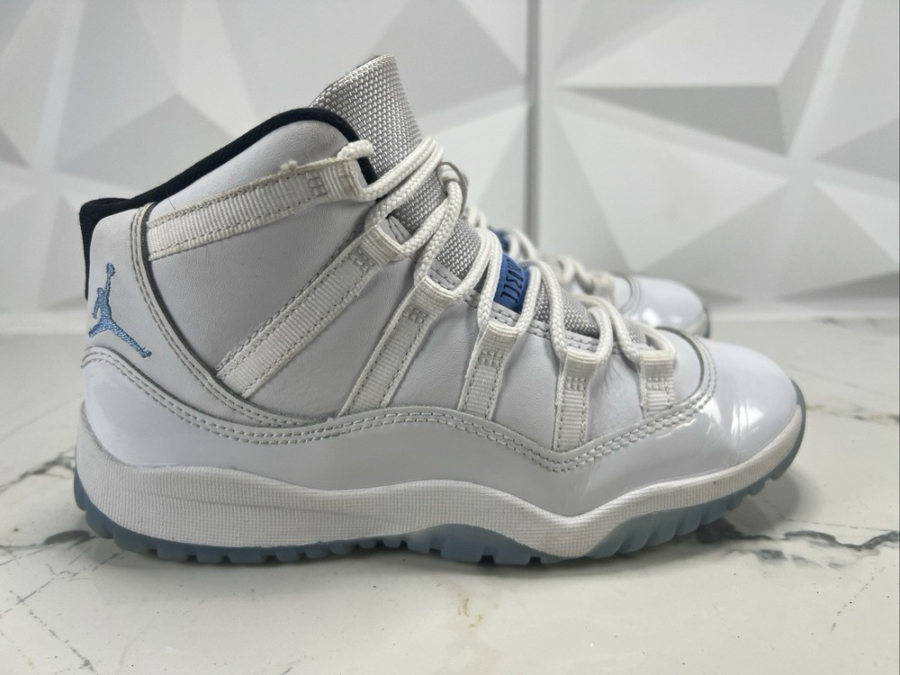 Jordan 11 Retro Legend Blue White PS 2.5Y 378039-117 Clean Kids Classic