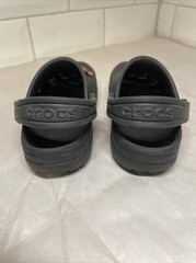 CLASSIC CROCS Child Size 8 Light Weight BLACK Active CLOGS Strap Shoes