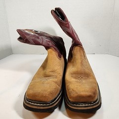Rocky Kids 7″ Brown Western Boots US 3M Purple Upper Cowboy Style Durable GUC