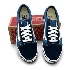 Vans Old Skool Navy True White Sneakers Unisex Youth Junior 6.5 VN000D2VNVY