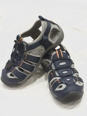Bearpaw, Memuru, Style Code 2254Y, Youth Slip On Sandals, Color Navy, Size 2
