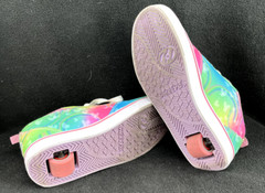 Heelys Pro 2 Multicolored Rainbow Rolling Lace Up Skate Shoes Youth 6 Women’s 7