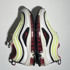 Nike Air Max 97 White Rush Pink Volt Sneakers CJ9978-100 Reflective Sz 5Y