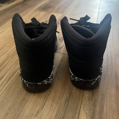 Puma Rebound V6 Marble Mid Black White Sneakers 395114-01 Kids Size 7Y