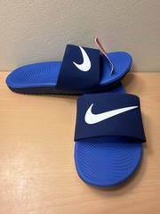 NWT Nike Kawa Slide Blue Void/Signal Blue Sandals Kids Sz 6Y 819352-404