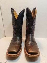 Justice Tin Haul Boots Kids Size 3 American Flag Captain America Pattern