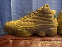 COA Nike Air Jordan Camel Sneaker Lace Up Sneakers Shoes Unisex Kids Size 6
