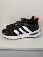 Adidas Racer TR23 Camo Youth Size 7 Running Shoes AF0204 Green Orange Cloudfoam