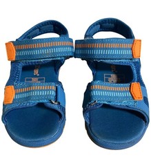 Lily & Dan Kids Blue & Orange Adjustable Strap Sandals US Size 7/8