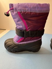 Sorel Flurry Winter Snow Boot Childrens 9 Purple Insulated Liner