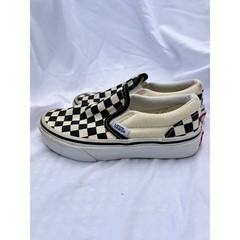 Vans Kids Checkerboard Slip-On Sneakers Black White US 12.0 Kids 721356