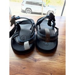 Chaco Kids Z1 Ecotread Blue Grey Patterned Sport Sandals Size 3 Big Kid