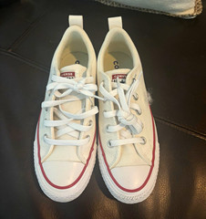 Converse Chuck Taylor All Star Low Unisex Kids White Canvas Low Top US 4.5