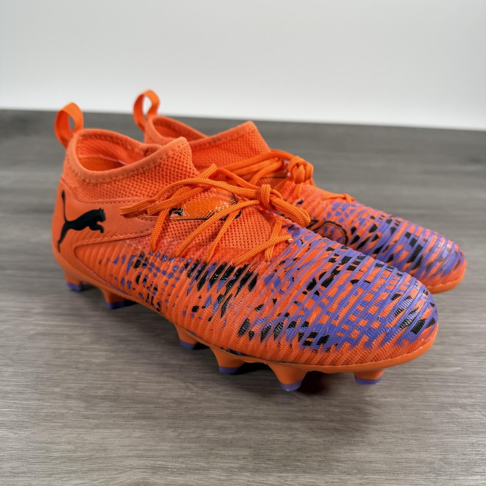 Puma Future Match 8 Cleats FG AG Youth Creativity Youth Size 5 Orange 108436-01