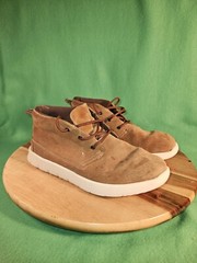 Kids UGG 1098455K Chestnut Brown Ankle Lace Up Boots Boy Girl Unisex Sz 1