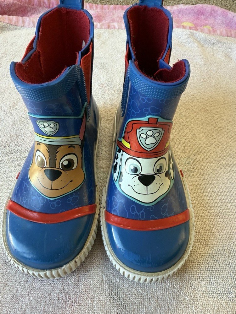 Spin Master PAW Patrol Chase Marshall Blue Rain Boots Unisex Kids Size 9