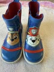 Spin Master PAW Patrol Chase Marshall Blue Rain Boots Unisex Kids Size 9