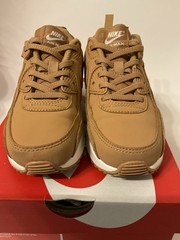 Little Boys – Air Max 90 Easy On (PS) – Size 1.5Y – Flax/Flax-Sail