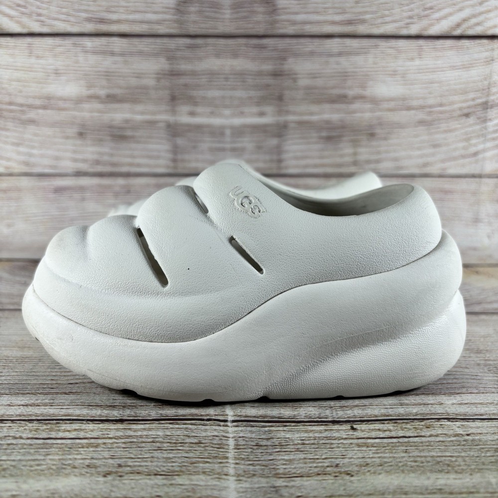 Ugg Kids Sport Yeah Clogs Size Toddler 9 White EVA Chunky Shoes