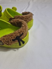 Crocs Classic DreamWorks Shrek DIRTY LOOK Clog Kids Lime Punch, Sz 13