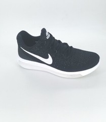 4752 Nike Kids Lunarepic Low Flyknit 2 Sneakers Black/White- Anthracite Size 7Y