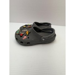 Crocs Fun Lab Clogs Jibbitz Charms Gray Slip On Shoes Comfort Size M4/W6