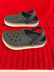 Crocs CROCBAND Clogs/Mule Blue Slip-On, Unisex Size J1