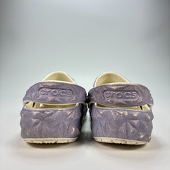 Crocs Classic Geometric Clog Lilac Purple Slip On Sandal 209693 Youth Size 12