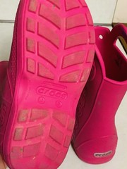 Crocs Kids Pink Handle it Rain Boots US Toddler’s Size J2 SlipOns