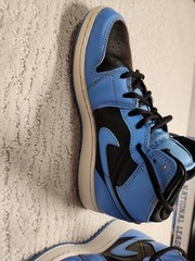 Size 5.5 (GS) – Jordan 1 Mid University Blue Black
