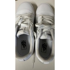 Vans kids Seldan leather upper white low top Sneakers size 6 youth