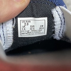 Vans Off The Wall Pop Cush Blue/Maroon Slip On Low Skateboarding Shoes US Kids 2