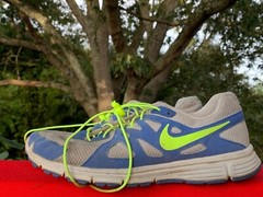 NIKE REVOLUTION 2 Running Basketball Lime Green Blue Gray Boys Girls 6 ❤️sj17j7