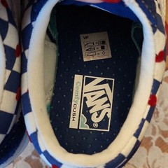 Vans Comfycush Old Skool Autism Awareness Childrens Shoes size 3 Hearts Blue Van